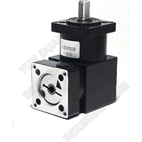 5 :1 Right Angled Planetary Speed Reducer Gearbox 90degree Angle Reversing Corner Reducer for NEMA23 57mm Stepper Motor
