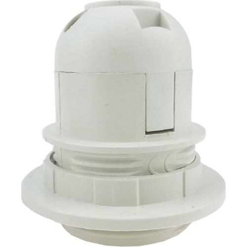 5PCS White Black 4A Half Tooth Screw E27 Lamp Holder Energy Save Chandelier Led Bulb Head Socket Fitting Vintage Light Base E26