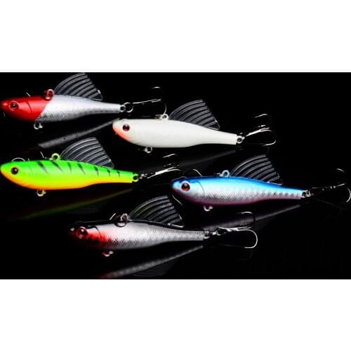 50PCS 6.5cm 17g Winter Sea Hard Fishing Lure VIB Bait With Lead Inside Diving