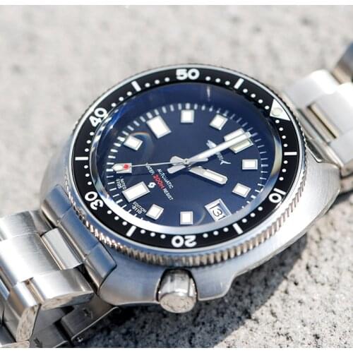 6105 Stainless Steel Sapphire Crystal Shark Japan NH35 Automatic Movement 20ATM Water proof Watch