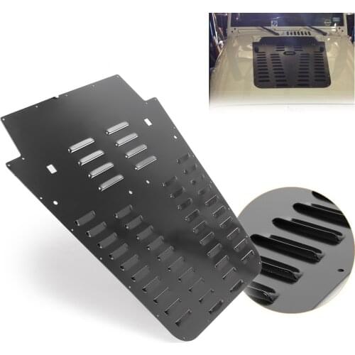 Car Engine Hood Louver Cover 2013 2014 2015 2016 2017 2018 CNC Aluminum For Jeep Wrangler JK