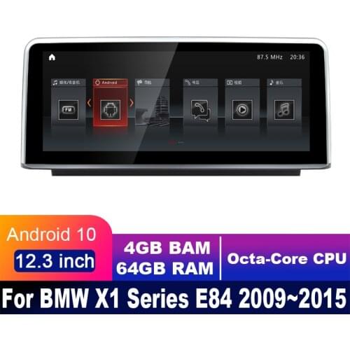 8 cores 4G+64G android 10 Car multimedia Player Navigation GPS radio For BMW X1 E84 2009~2015 Original 12.3" DSP carpaly CIC