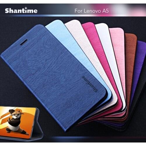 Pu Leather Wallet Phone Bag Case For Lenovo A5 Flip Book Case For Lenovo A5 Business Case Soft Tpu Silicone Back Cover