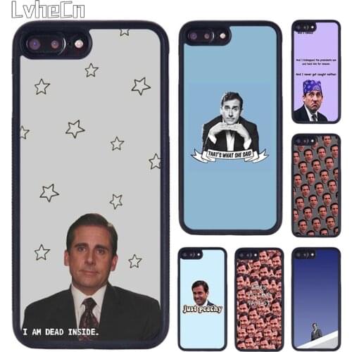 LvheCn Michael Scott The Office Phone Case Cover For iPhone 5 SE 6s 7 8 Plus 11 12 Pro X XR XS Max Samsung galaxy S8 S9 S10