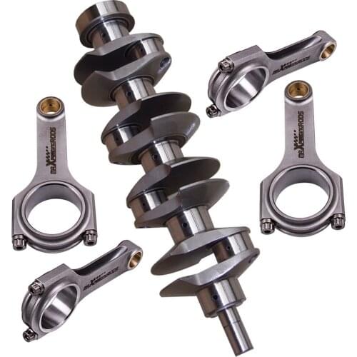 Billet 4340 Crankshaft Crank + Rods For Ford X Flow Lotus Cosworth BD BDA BDG 1800HP 132.84mm Connecting Rods New