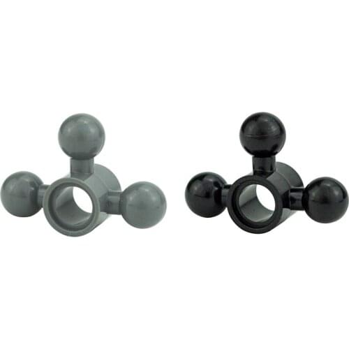 Building Blocks Technical MOC Parts Steering Arm with 3 Tow Ball Compact DIY Bricks Compatible with 15460 Toys for Thildren