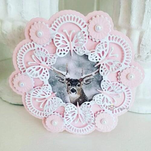 Butterfly flower wreath metal Cutting Dies Stencils DIY Scrapbooking Paper/photo Cards Embossing Dies