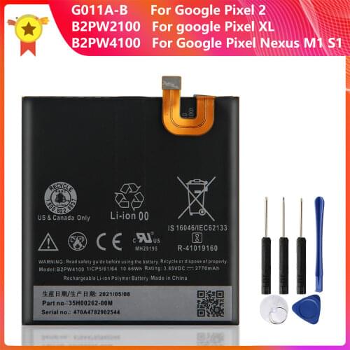 Original Phone Battery B2PW2100 G011A-B B2PW4100 for HTC Google Pixel 2 Pixel 2B Pixel Nexus M1 S1 Muski Pixel XL Nexus M1