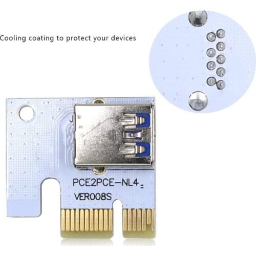 PCI-E Riser Card 008S Whiteboard Three Interface PCI-E 1XTO 16X Riser Card for VER008S Extension Cable AXFY