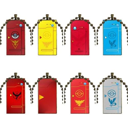 Pokedex Alt For Women Christmas Gift Fashion Glass Cabochon Necklace With Women Statement Pendant Rectangle Necklaces Jewelry