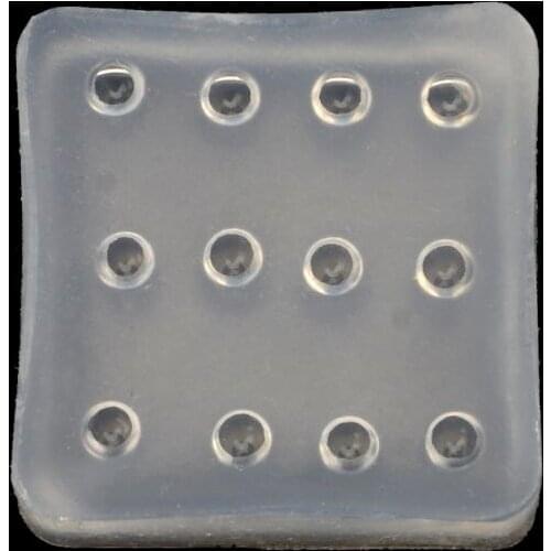 Transparent Silicone Mini 4mm Round Opal Beads Mold Epoxy Resin Jewelry Tools