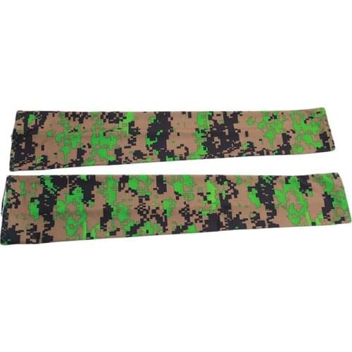 Arm Sleeve For Sun Protection Arm Warmer Half Finger Camouflage Print Golf Cycling Long Gloves Running Arm Sleeves Manches Bras