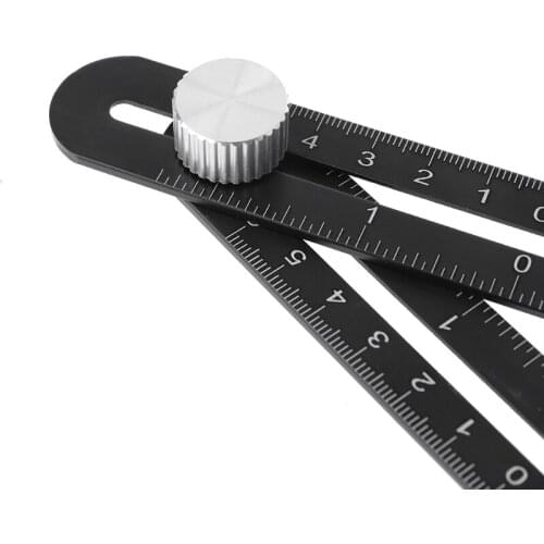 Multi Angle Measuring Ruler 12-Fold Alloy Angle Finder Template Positioning Tool H58C