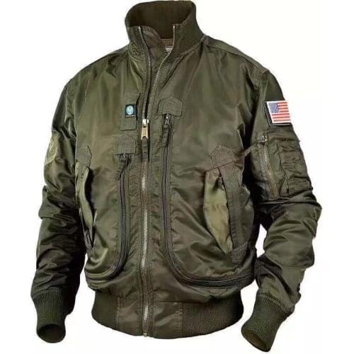 Spring Autumn Bomber Jacket Men Air Force Pilot Military Jacket Fashion Baseball Jacket M-XXXL Windbreaker Outdoor Coat Men
