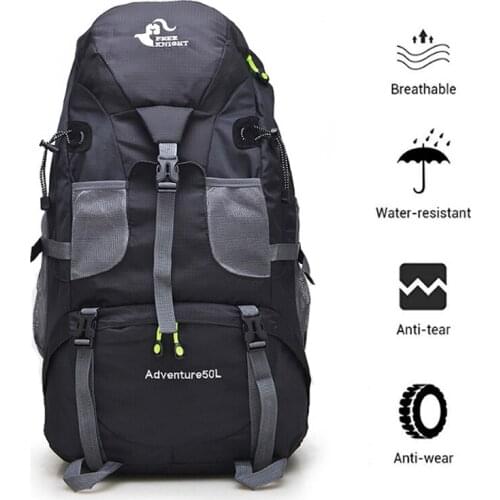 Foldable Hiking Backpack 50L Lightweight Packable Backpack for Backpacking,Travelling, Camping,Mountaineering,Trekking Touring