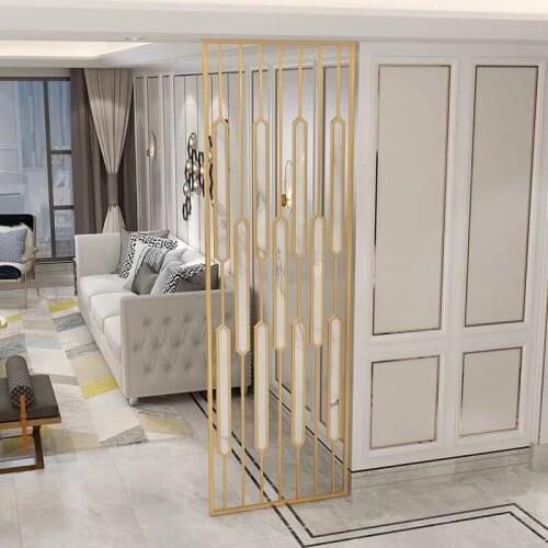 Modern Stainless Steel Screen, Entrance Partitions, Living Room And Bedroom Shelter, Household Metal Screen
