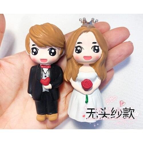 Wedding Nordic ins wind doll magnet decoration gift refrigerator stickers