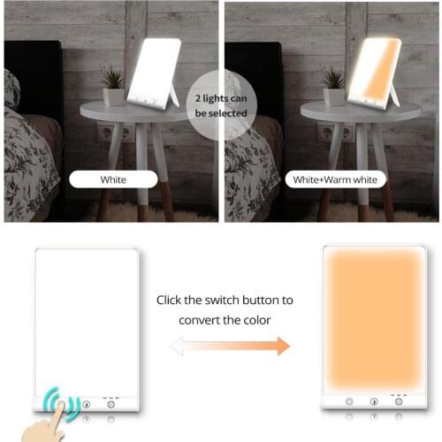 USB Light Therapy Sad Lamp Sunlight 3 Level Dimming Timing function Happy Mood Light for SAD Therapy