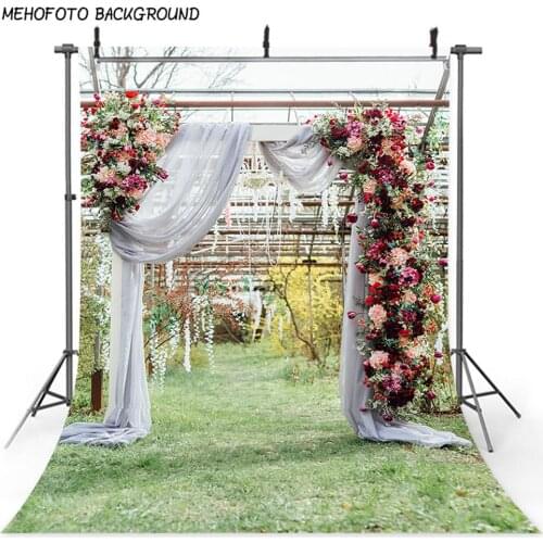 Wedding backdrop for photography spring scenery green grass background for photo studio Bridal Shower mariage backdrops vinyl