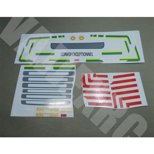 Water Transfer Printing Stickers for 1/14 Scale Remote Control Truck Tractors (not for 1:1 Trucks)