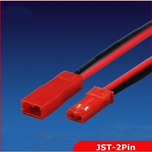 100 Pairs 100mm JST Connector Plug Cable Male+Female for RC Battery Free shipping