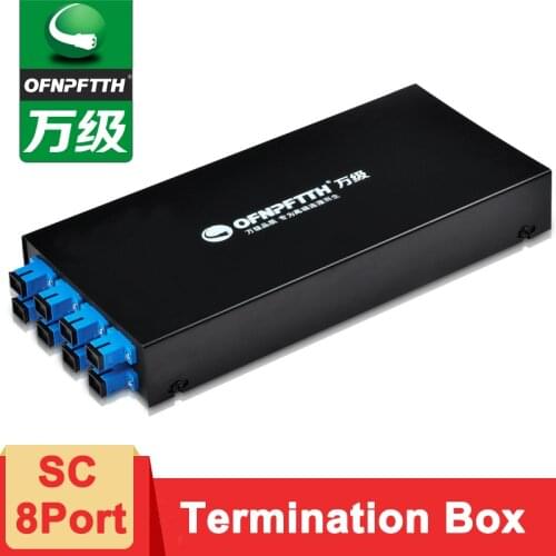 8Port Fiber Optic Termination Box SC/LC/FC/ST Fiber Optic Patch Panel