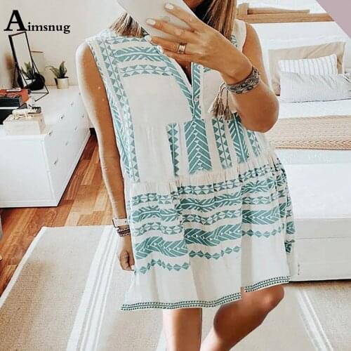 Aimsnug Plus Size Women Elegant Short Dress Patchwork Color A-line Party Dresses Vintage 2021 Summer Ladies Knee-length Dress