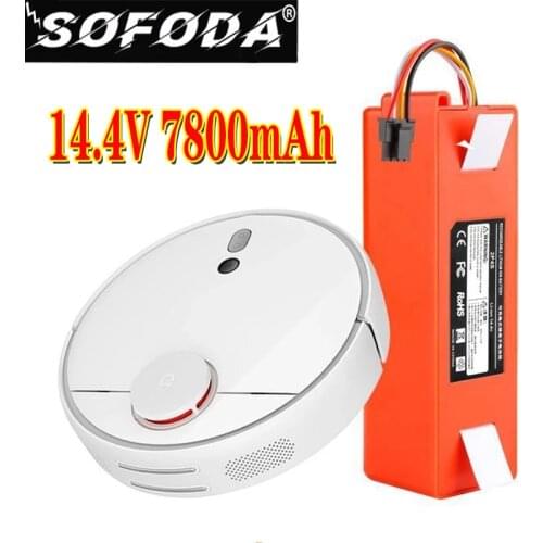 100% NEW 7800mAh 14.4V 7.8Ah li-ion Battery Vacuum Cleaner accessories for xiaomi mi robot Robotics cleaner roborock S50 S51 T4