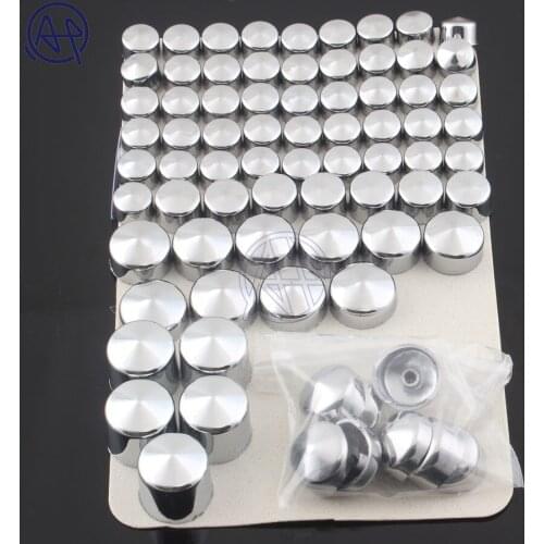Free Shipping 1set Motorcycle Motorbike Chrome Bolt Topper Caps Screw Covers for Harley Twin Cam Road King/FLH Model 1999-2006