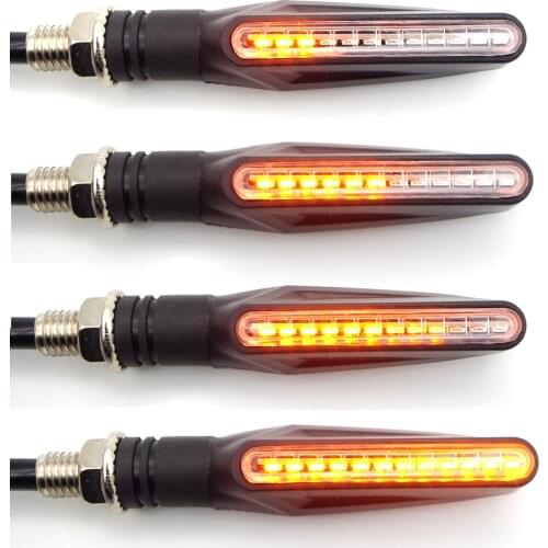 For honda mv agusta hornet 600 ducati monster 796 ktm rc 390 yamaha fjr 1300 Flashing motorcycle LED brake light turn Signals