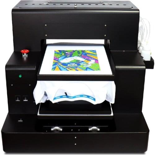 Factory DTG Printer A3 Size 8 Colors Direct to Garment Flatbed Printing Machine For Dark and Light Color T-shirt Cloth Jean