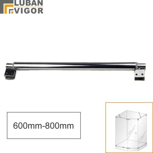 Stainless steel bathroom knighthead/fixed rod/clip,Adjustable length 600mm-800mm,clips on both sides,shower accessories