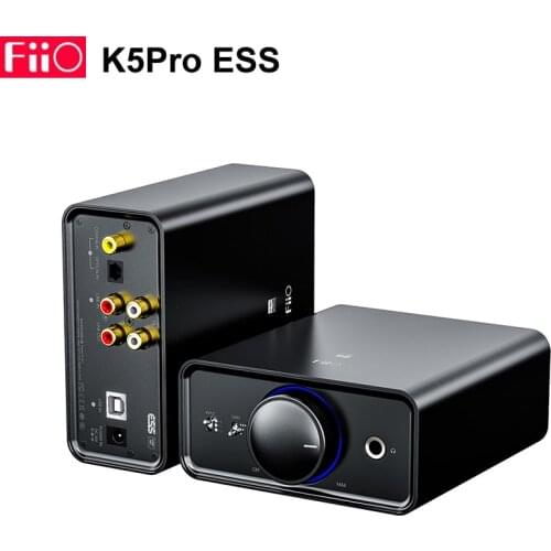 FiiO K5 Pro Deskstop DAC and Headphone Amplifier AK4493EQ XMOS XUF208 768K/32Bit DSD512 Support USB/OPT/COAX/RCA Input