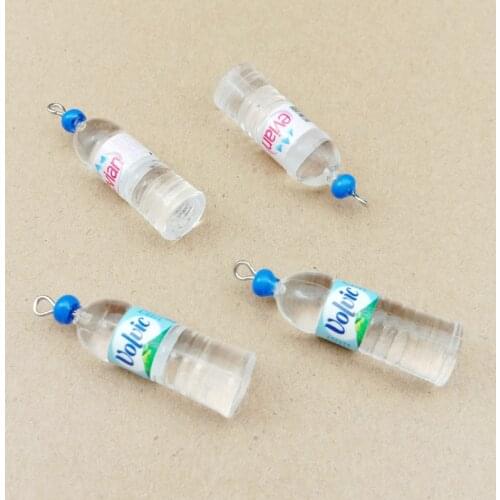 10Pcs Simulation 10x35mm Water Bottle Resin Earring Charms Pendant Bracelet Necklace Jewelry Accessories DIY Craft