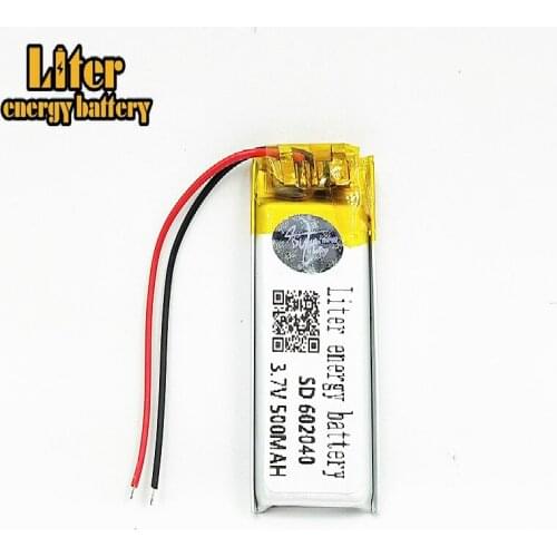 Liter energy battery 3.7V tablet 062040 602040 MP4 MP5 GPS MP3 500MAH
