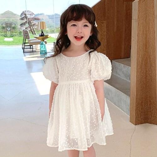 Girls clothes summer fashion sweet dress new Korean version 2-7 years old Beibei princess dresses high quality Children clothing