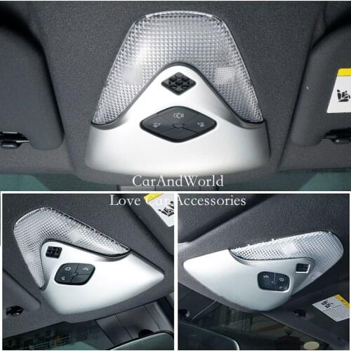 Car Interior Front Reading Light Lamp Cover Trims Frame Molding Garnish For Toyota CHR C-HR 2017 2018 2019 Styling Accessories