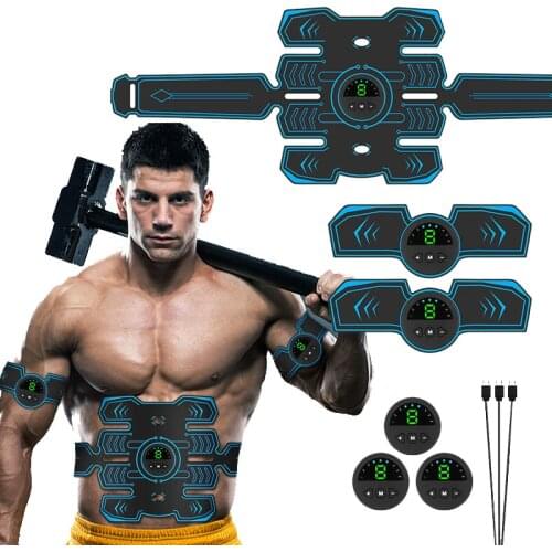 Rechargeable ems muscle stimulation massage abdominal slimming products Fitness Body Slimming Massager Home Gym