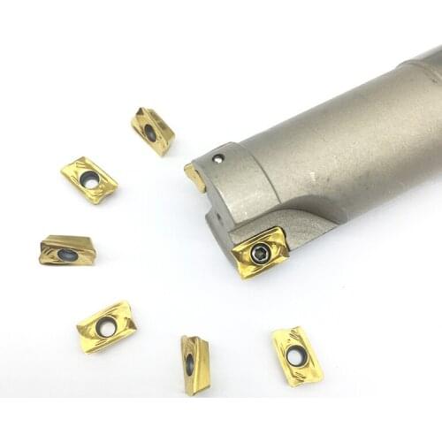 R390-11T308 10PCS+1PCS R390 15MM / 16MM / 20MM / 25MM / 32MM 2T Milling holder carbide insert Shoulder milling tools cutter CNC