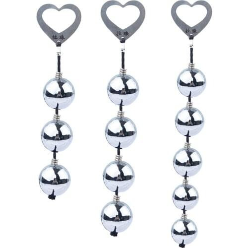 Sex Toys Anal Beads Metal Anal Plug Expansion Anal Beads Heart-shaped Sex Toys