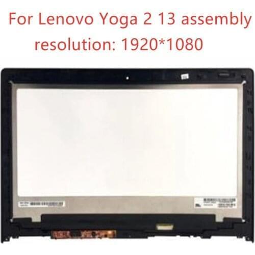 13.3 inch lcd monitor replacement with frame For Lenovo Yoga 2 13 LCD Touch Digitizer Screen Assembly B133HAN02.0 LP133WF2 SPA1