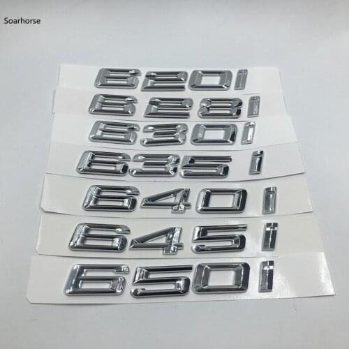 Soarhorse 620i 628i 630i 635i 640i 645i 650i Car Trunk Logo Badge Emblem Sticker For BMW 6 Series E63 E64