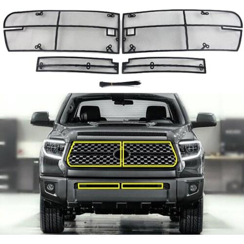 For Toyota Tundra 2018 2019 Front Insect Net Car Screenning Grill Mesh Protection Cover Accessories