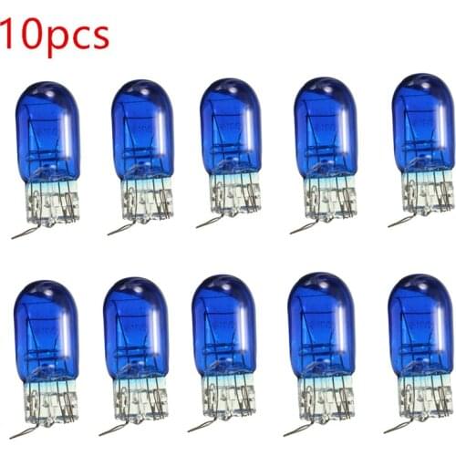 10pcs/lot Super Bright Halogen Lamp W21 5W T20 580 7443 7440 Xenon White 5000K Halogen Side Light Hid Bulb High Power