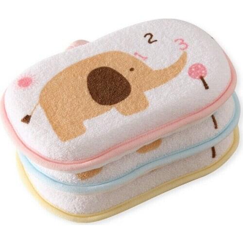 2019 Baby Kids Bath Brushes Color Random Cute Elephant Comfy Floating Baby Safety Support Bath Sponge Baby Shower Convenient