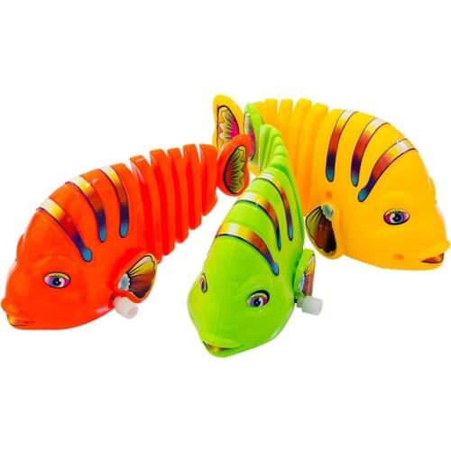 2021 Upper Chain Windup Swing Fish Windup Small Dog Toys Classic Childrens Educational Toys Pet Cat Toys