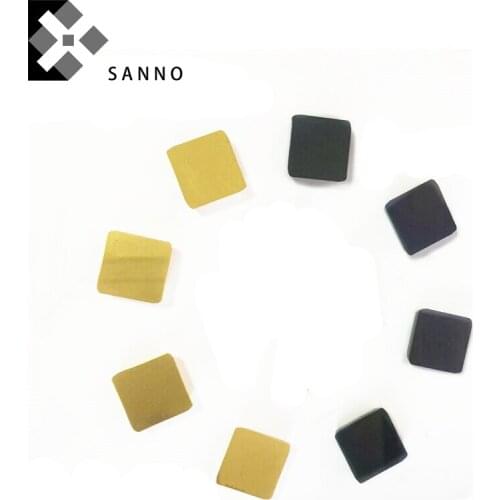 30PCS Square coating mills blade 4160511 cnc carbide milling inserts black / yellow coating tungsten steel face mills