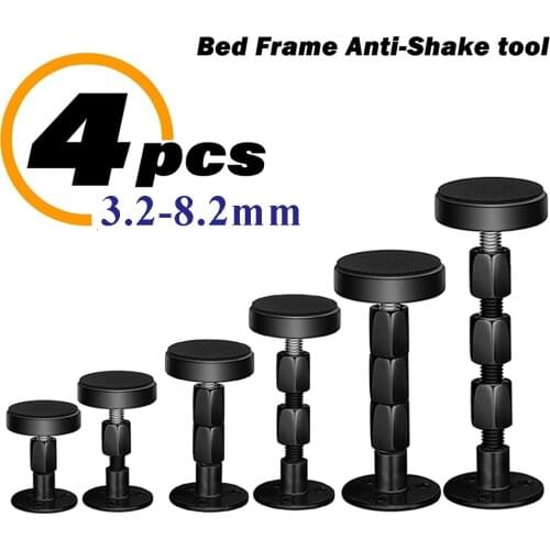 4pcs Bed Frame Anti-vibration tool For Bed Head Holder Without Nail Adjustable Thread Bed Frame Anti-Shake Tool Stabilizer