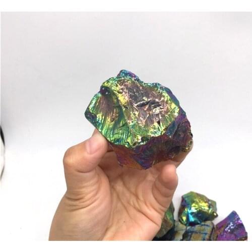 500g Wholesale Bismuth Titanium angel aura quartz crystal gravel raw crystal tumbled stones
