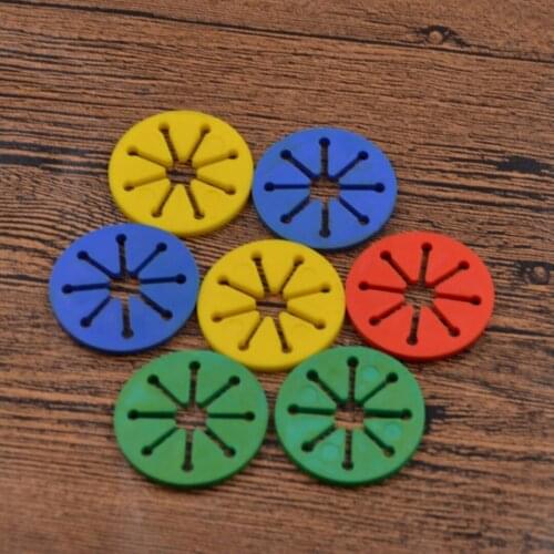 7Pcs Colorful Sock Holder Rings Sock Organizers Sorters Locks Clips Home Laundry Color Random